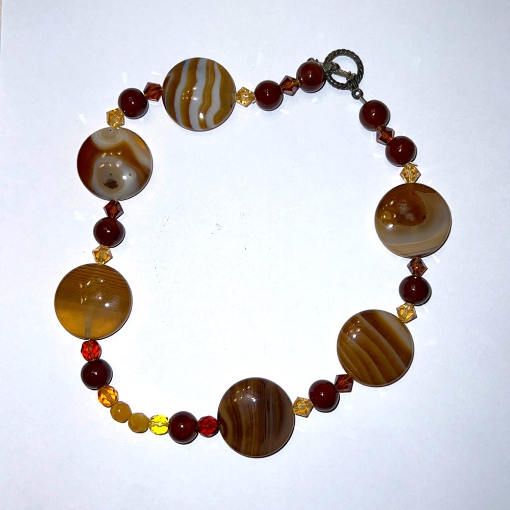 Handmade with ❤️ beaded necklace custom made.